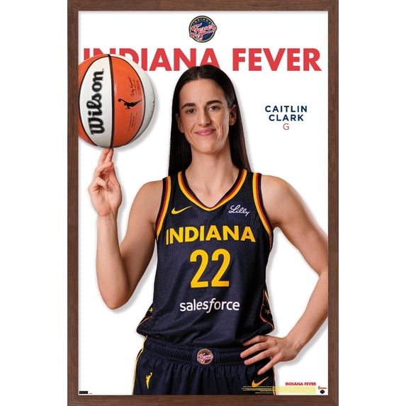 WNBA Indiana Fever - Caitlin Clark Feature Series 24 Wall Poster, 22.375" x 34" Framed