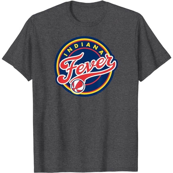 WNBA Indiana Fever Fan Base T-Shirt, Basketball Shirt For Men Women, Dark Heather Color, Size L