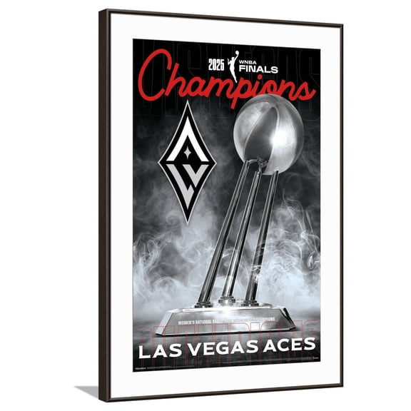 WNBA Las Vegas Aces - 2025 WNBA Finals Team Logo Canvas Wall Poster, 22.375" x 34"