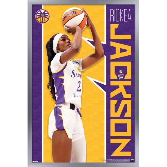 WNBA Los Angeles Sparks - Rickea Jackson 25 Wall Poster, 22.375" x 34" Framed