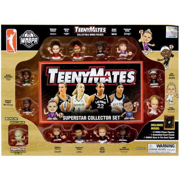 WNBA TeenyMates 2025 Women's Basketball Superstar Collector Set 13-Pack
