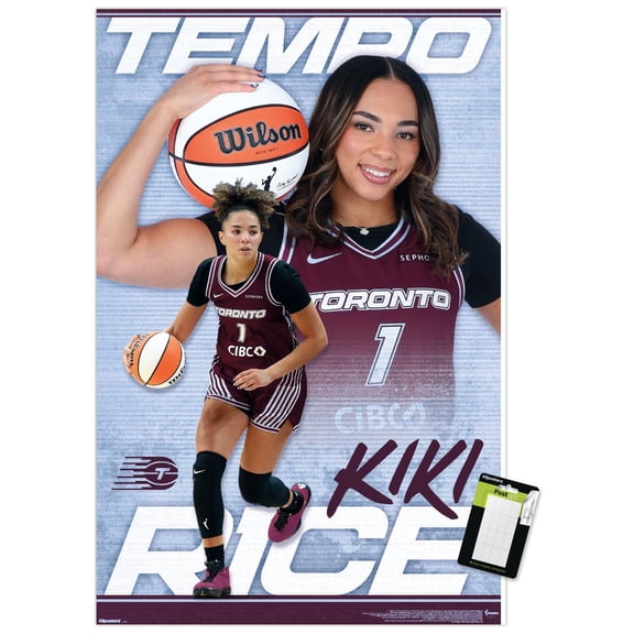 WNBA Toronto Tempo - Kiki Rice 26 Wall Poster, 22.375" x 34"