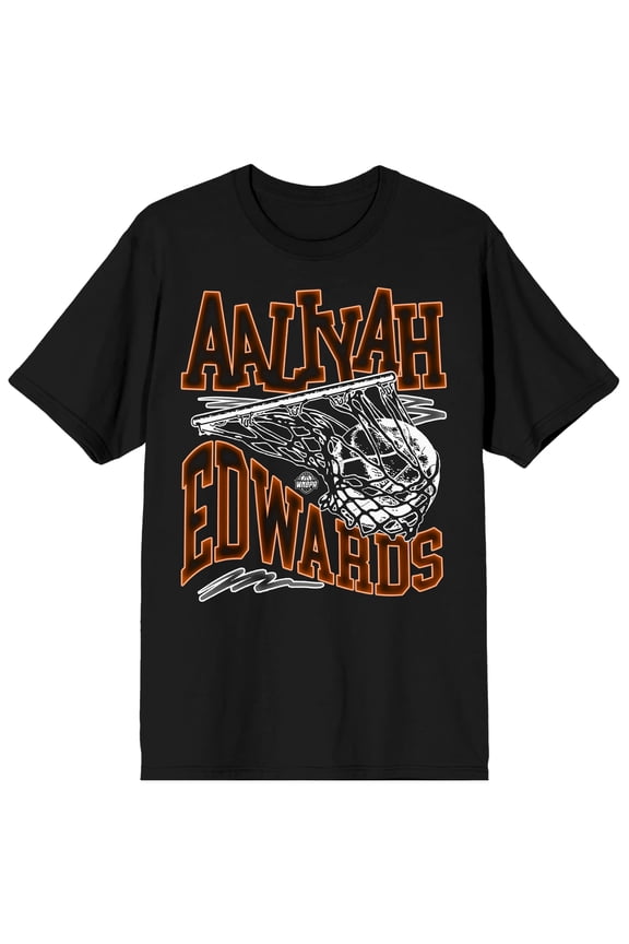 WNBPA Aaliyah Edwards Net and Ball Logo Tee for Men-XXL