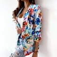 thumbnail image 1 of WNEGSTG Blazer Jackets for Women 2023 Autumn Fashion Printed Jacket Casual Small Suit, 1 of 4