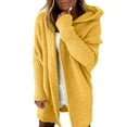 thumbnail image 1 of WNEGSTG Cardigan Sweaters for Women Hooded Sweater Soft Loose Back Panel Sweater, 1 of 4