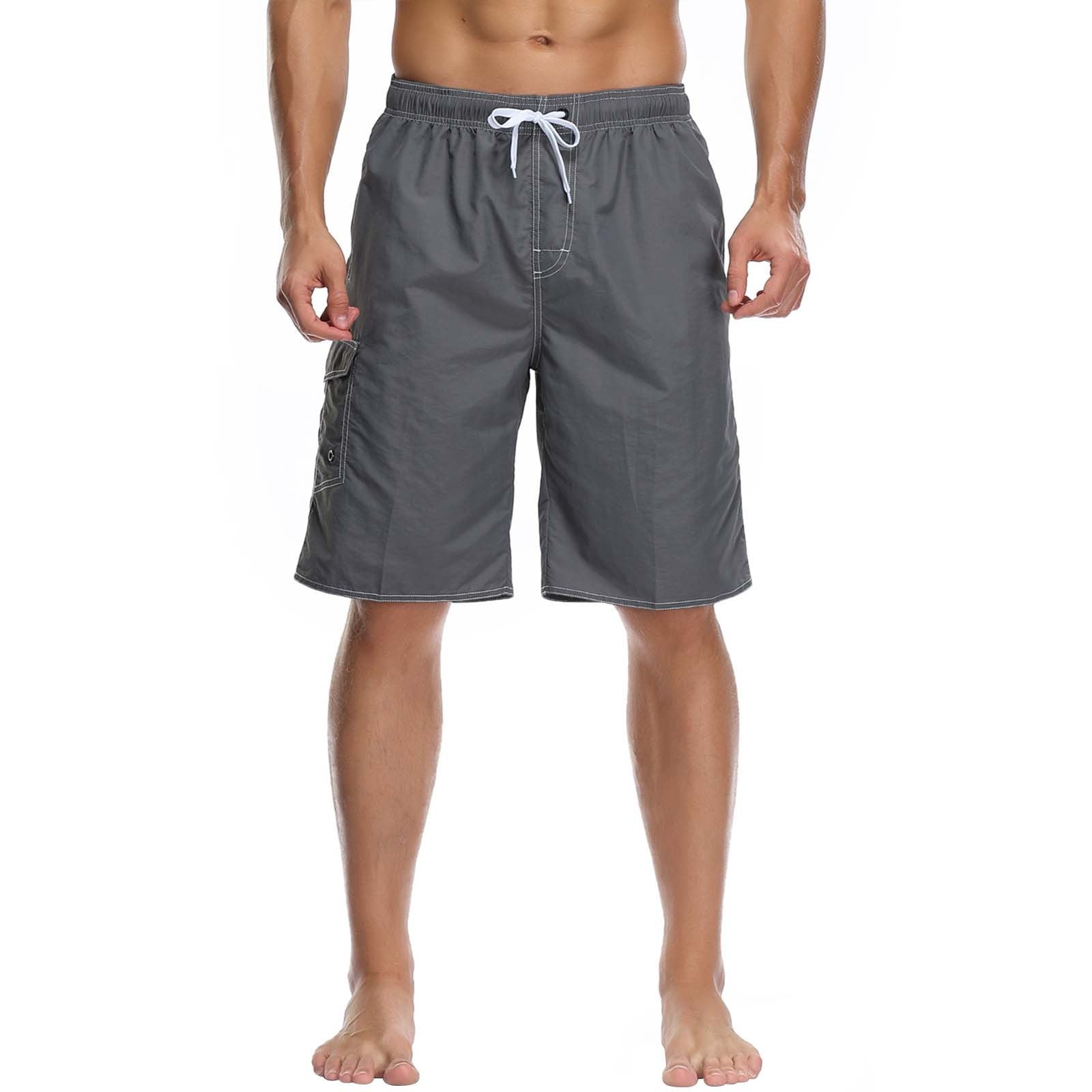 Men Quick-drying Swimming Trunks Moisture-wicking Swimwear High