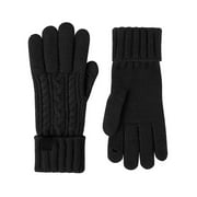 WNEGSTG Christmas Gloves for Women, Black Heated Gloves, Winter Gloves Gloves for Women Cold Weather Winter Gloves Women Warm Knit Gloves