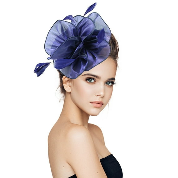 WNEGSTG Head Scarf Headbands Hair Accessories for Women,Hats for Women Fascinators Womens Pillbox Flower Hat for Tea Party Cocktail Ball Wedding Church