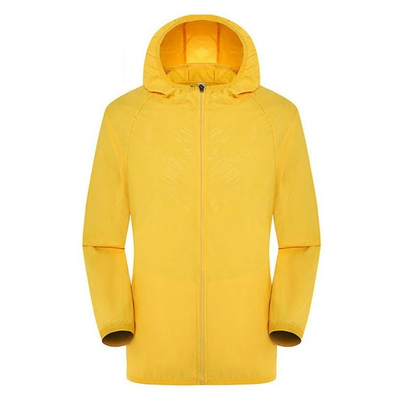 WNEGSTG Rain Jacket Waterproof Lightweight Outdoor Active Windbreaker Breathable Hooded Rain Coat