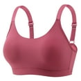 thumbnail image 1 of WNEGSTG Red Sports Bras for Women, Women'S New Plus Size No Underwire Top Bra Thin Breathable Big Breasts To Show Small Beauty Back Four Bra, A, 1 of 8