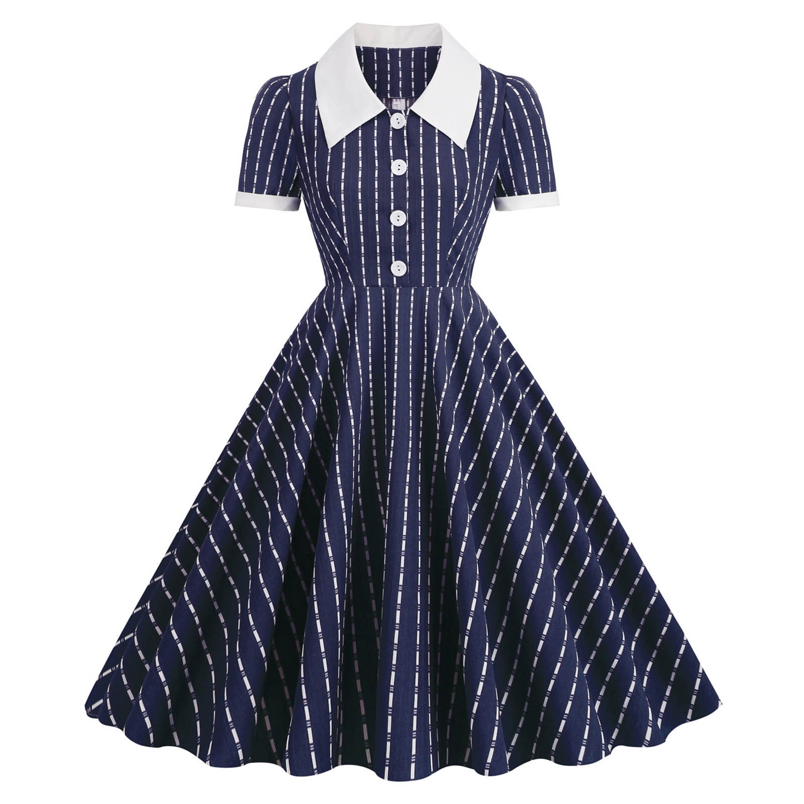 Navy striped summer dress online