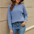 thumbnail image 1 of WNEGSTG Sweater for Women Chenille Pure Color Long Sleeved Sweater Fall Fashion 2023, 1 of 6