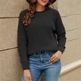 thumbnail image 1 of WNEGSTG Sweater for Women Chenille Pure Color Long Sleeved Sweater Fall Fashion 2023, 1 of 6