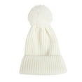 thumbnail image 1 of WNEGSTG UNISEX Beanie with Pom Pom, Winter Hats for Women Fashion Knit Warm Skull Cap, Womens Beanie for Cold Weather, 1 of 3
