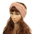thumbnail image 1 of WNEGSTG Warm Winter Headbands For Women Cable Crochet Turban Ear Warmer Headband Gifts 1Pack, 1 of 2