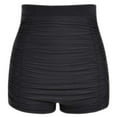 thumbnail image 1 of WNEGSTG Women Plus Size High Waist Bikini Bottoms Swim Briefs Beach Shorts Ruched Bottom, 1 of 7