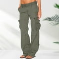 thumbnail image 1 of WNEGSTG Womens Retro Cargo Pants with Pockets Outdoor Casual Ripstop Camo Construction with Multiple Pocket Gray XL, 1 of 7