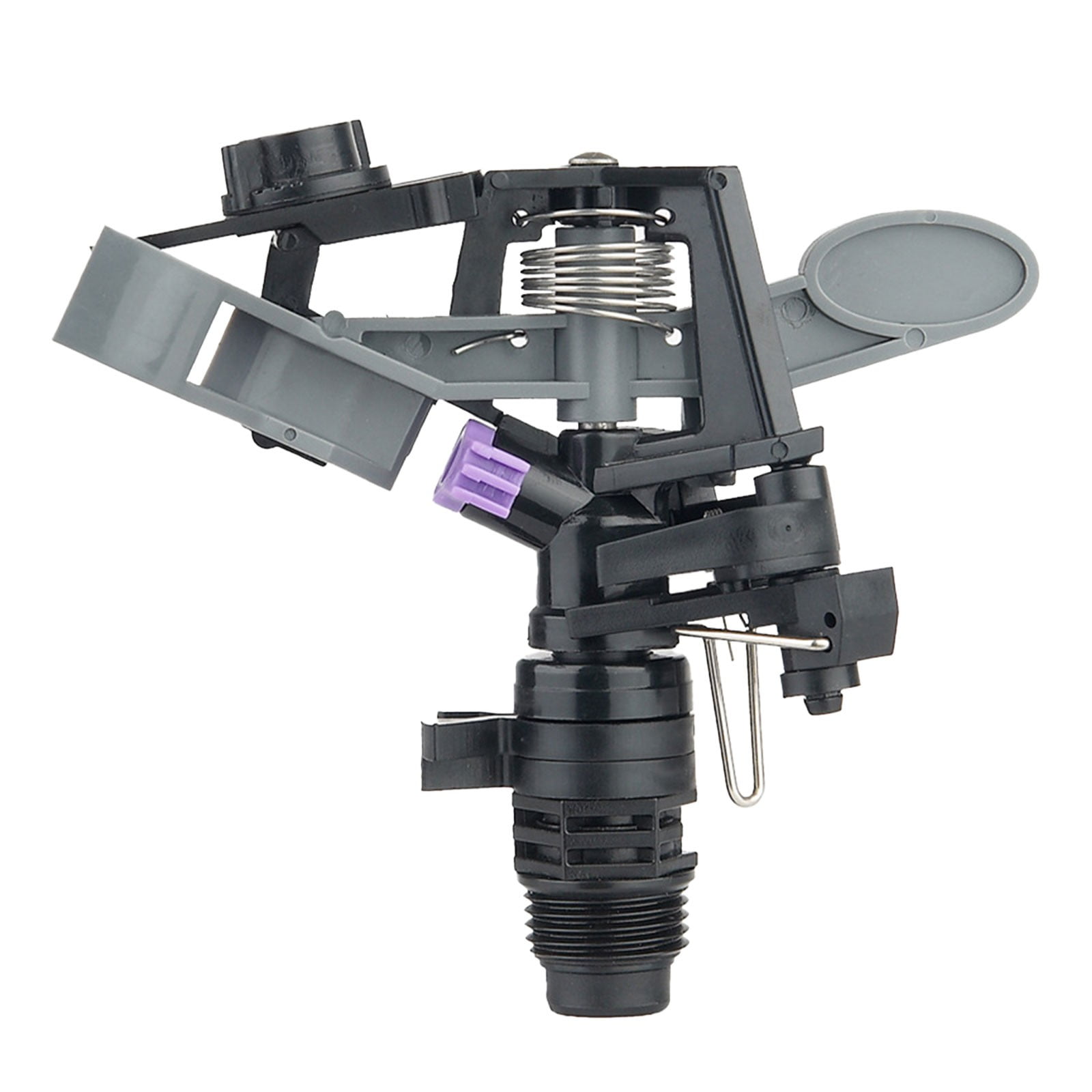 WNEXOPE 1/2 Inch Plastic Impact Sprinklers Heads Adjustable 0360 Degree Pulsating Oscillating