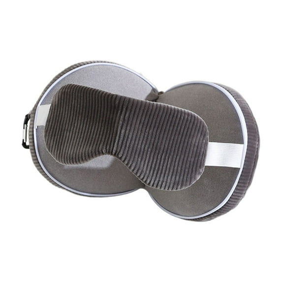 WNEXOPE 2-in-1 U-Shaped Memory Foam Travel Pillow with Eye Mask - Perfect Neck Support for Airplane, Car, Office Naps, and Home Use