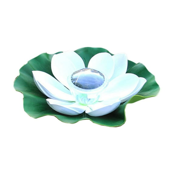 WNEXOPE Artificial Outdoor Plants Floating Candles Lanterns Solar Powered Decoration Light LED Night Light,Water Proof Floating Pool Light Pool Decoration Light