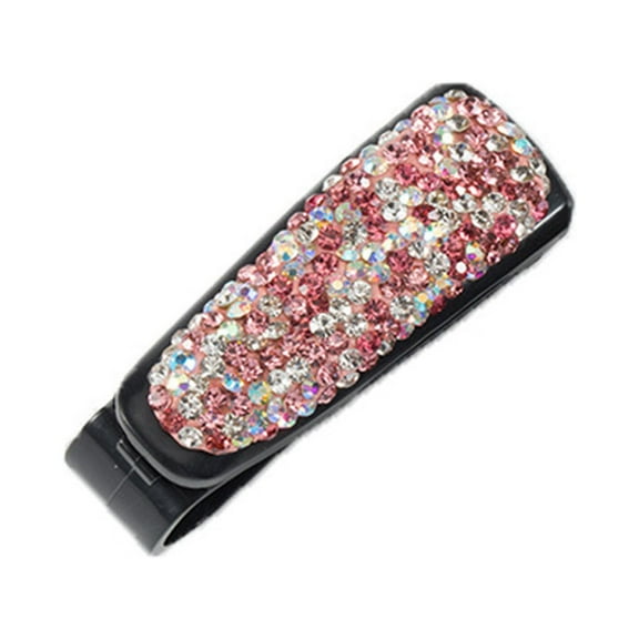 WNEXOPE Car Visor Eyeglass Holder: Multifunctional Diamond-Designed Double-Headed Glasses Organizer for Your Vehicle