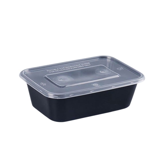WNEXOPE Disposable Plastic Lunch Boxes - 20Pcs Leak Proof Airtight Containers with Lids, Microwave and Freezer Safe, Ideal for Meal Prep, Picnics, and Food Storage
