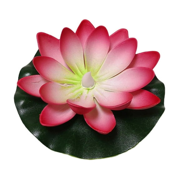 WNEXOPE Floating Water Sensing Lotus Lamp - Multicolor EVA Material, LED Solar Pool Light, Rainproof Garden Decoration, Festive Party Lantern for Diwali Festivals and Holidays