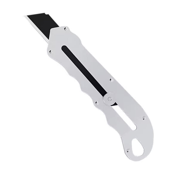 WNEXOPE Heavy Duty Retractable Stainless Wallpaper Knife - Multi-Purpose Art & Paper Cutting Tool, Durable & Sharp, Ideal for Box Cutting, Chopping, and Survival Use