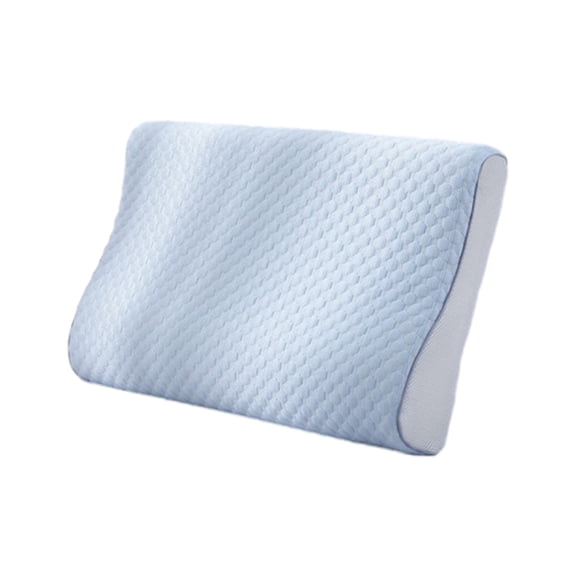 WNEXOPE Memory Foam Massage Pillow - Cool Thin Summer Pillowcase, Soft and Supportive, 20x12 Inches