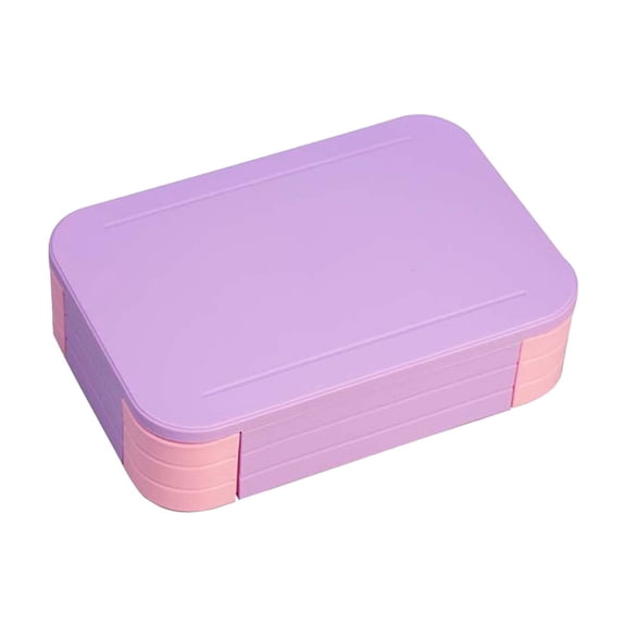 WNEXOPE Microwave Safe Lunch Box with Double Layer Partition - Leak Proof and Fresh Keeping Container for Office Workers