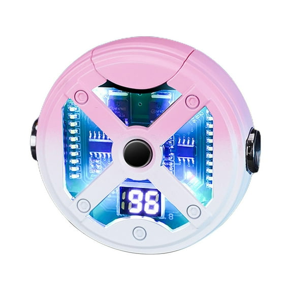 WNEXOPE Outdoor USB Rechargeable Windproof Lighter with Transparent Double Arc, LED Power Display, and Fingerprint Sensor