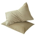 thumbnail image 1 of WNEXOPE Set of 2 Plaid Pillow Shams - Checkered Pillowcases in Standard Size, Soft Breathable Fabric for Retro Farmhouse Decor, 1 of 6