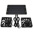 thumbnail image 1 of WNEXOPE Solar Powered Chicken Coop Exhaust Fan with Protective Mesh - Portable Energy with Double Fan Design, 1 of 7