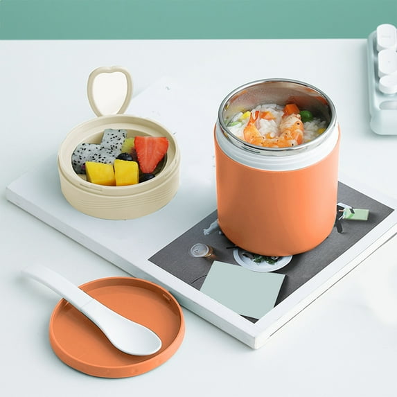 WNEXOPE Soup Thermos for Hot Food, 16Oz Stainless Steel Leakproof Vacuum Insulated Food Jars, Keep Food Warm/Cold for School Work Picnic