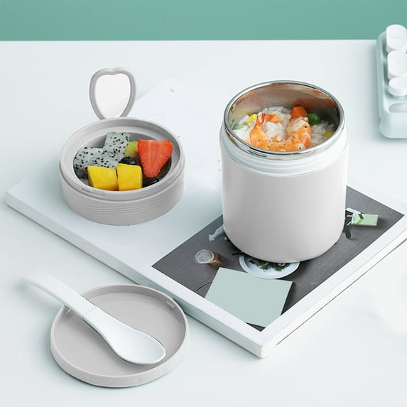 WNEXOPE Soup Thermos for Hot Food, 16Oz Stainless Steel Leakproof Vacuum Insulated Food Jars, Keep Food Warm/Cold for School Work Picnic