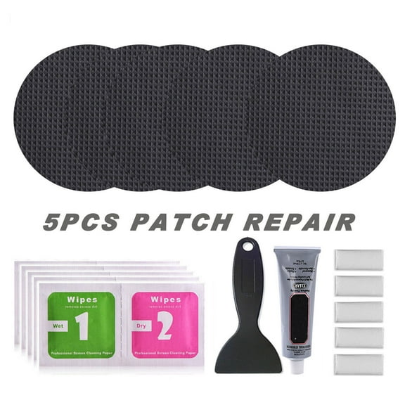 WNEXOPE Trampoline Patch Repair Kit 4 inch Circle On Patches | Repair Trampoline Mat Tear or Hole in a Trampoline Mat