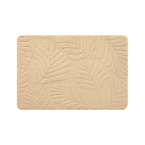 WNEXOPE Ultra Absorbent Non-Slip Memory Foam Bath Mat - Soft Velvet Rug Machine Washable - Quick-Drying for Bathroom Floor