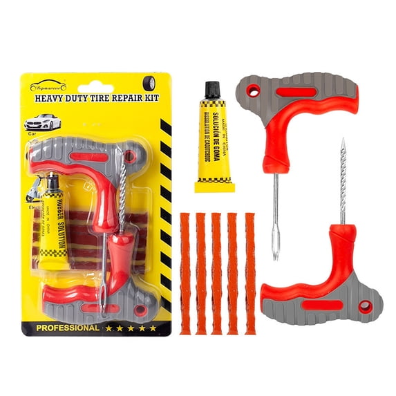 WNEXOPE Universal 4-Piece Tire Repair Kit - Includes Vacuum Tool for Cars, Motorcycles, and Electric Vehicles