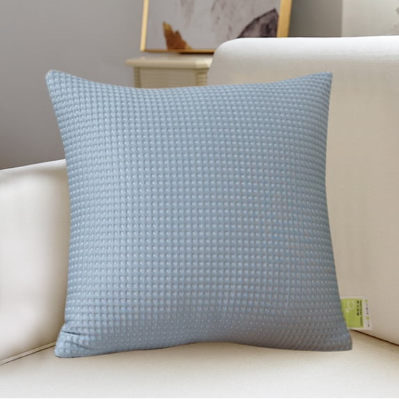 WNEXOPE Waffle Weave Throw Pillow, 18" x 18", Insert Included, Elegant Home Decorative Square Throw Pillow for Bed Couch Sofa