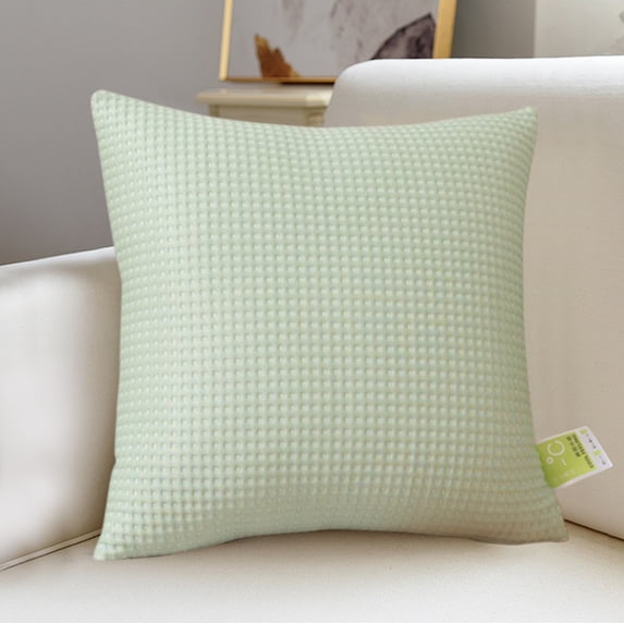 WNEXOPE Waffle Weave Throw Pillow, 18" x 18", Insert Included, Elegant Home Decorative Square Throw Pillow for Bed Couch Sofa