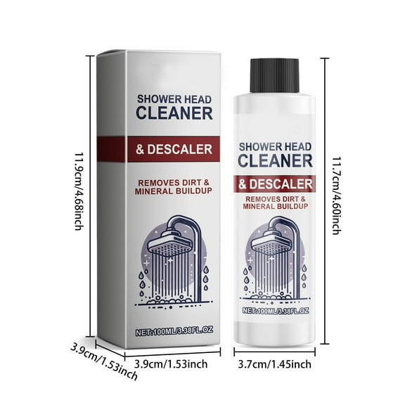 WNFJR 100ml Shower Head Cleaner - Efficiently Removes Limescale & Deposits, Extends Nozzle Life, Suitable for Fixed & Handheld Shower Heads