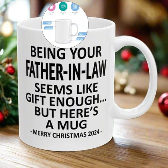 WNFJR 11 Oz Coffee Mug, Porcelain Tea Cups with Handle, Elegant and Classic Ceramic Coffee Cups for Tea, Hot Cocoa, Milk