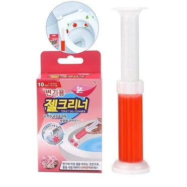 WNFJR 120ml Floral Gel Toilet Cleaner - Powerful Descaling, Odor Eliminating & Safe Cleaning Formula with Long-Lasting Freshness, Easy Application