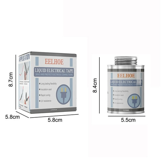 WNFJR 125ml Liquid Tape Insulation - Flame Retardant, Water & Oil-Proof, Strong Protection, Easy to Use, Environmentally Safe, Large Capacity Electrical Insulation Tape