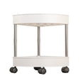 thumbnail image 1 of WNFJR 2-Tier Rolling Utility Cart, Multifunctional Storage Shelves with Lockable Wheels for Room, Office, Kitchen, Bathroom, 1 of 6