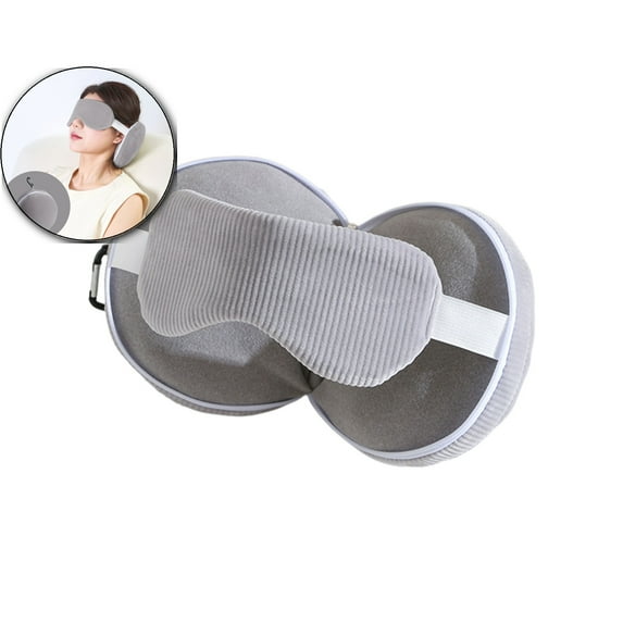 WNFJR 2 in 1 U-Shaped Travel Neck Pillow- Memory Foam Sleep Pillow for Office, Car & Home Use, Compact & Portable Nap Support