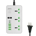 thumbnail image 1 of WNFJR 3 Outlets Power Strip Surge Protector, Multi Plug Outlet with 6 USB, Extension Cord with Multiple USB Outlets, Office and Dorm Room Power Strip, 1 of 4