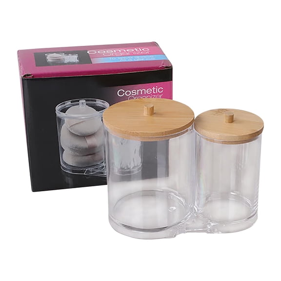 WNFJR 3-Piece Household Cosmetic Storage Box Set with Transparent Lid, Stackable for Bathroom and Vanity Organization, Easy to Clean and Space Saving