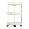 thumbnail image 1 of WNFJR 3-Tier Rolling Utility Cart, Multifunctional Storage Shelves with Lockable Wheels for Room, Office, Kitchen, Bathroom, 1 of 6