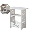 thumbnail image 1 of WNFJR 3 Tier Side Table Night Stand, Narrow End Table with Storage Shelf, Simple Bedside Table Small Bookcase, Small Tables for Bedroom, Living Room, Office, Bathroom, 1 of 6